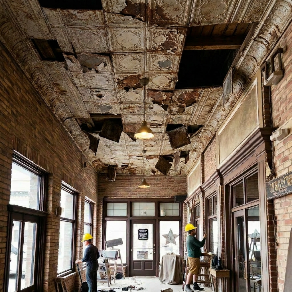 Downtown Brick Storefront — Kenosha, WI